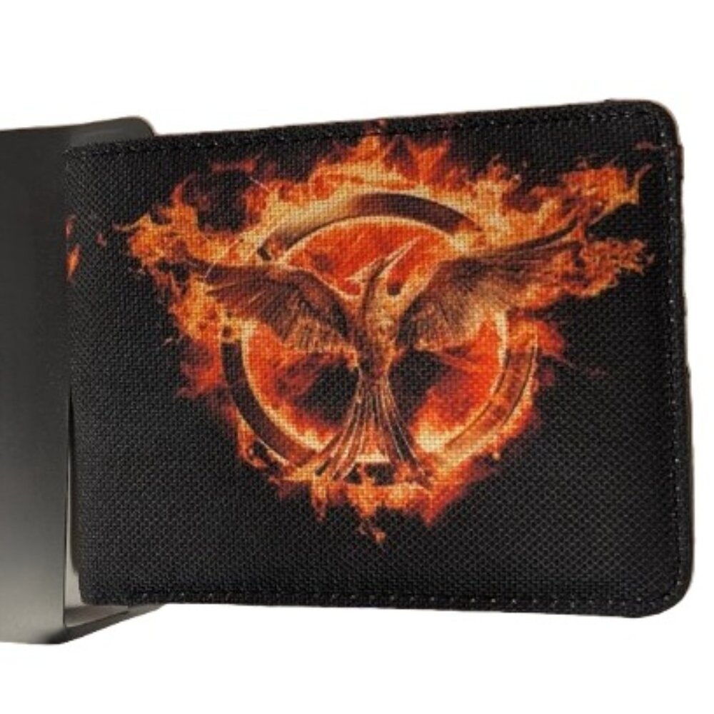 Hunger Games Mockingjay Fire Symbol Bifold Wallet PU Leather